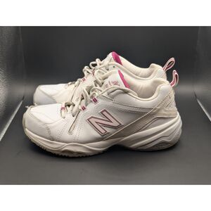 New Balance 608v4 Cross Training Shoes White/Pink Women's Size 8